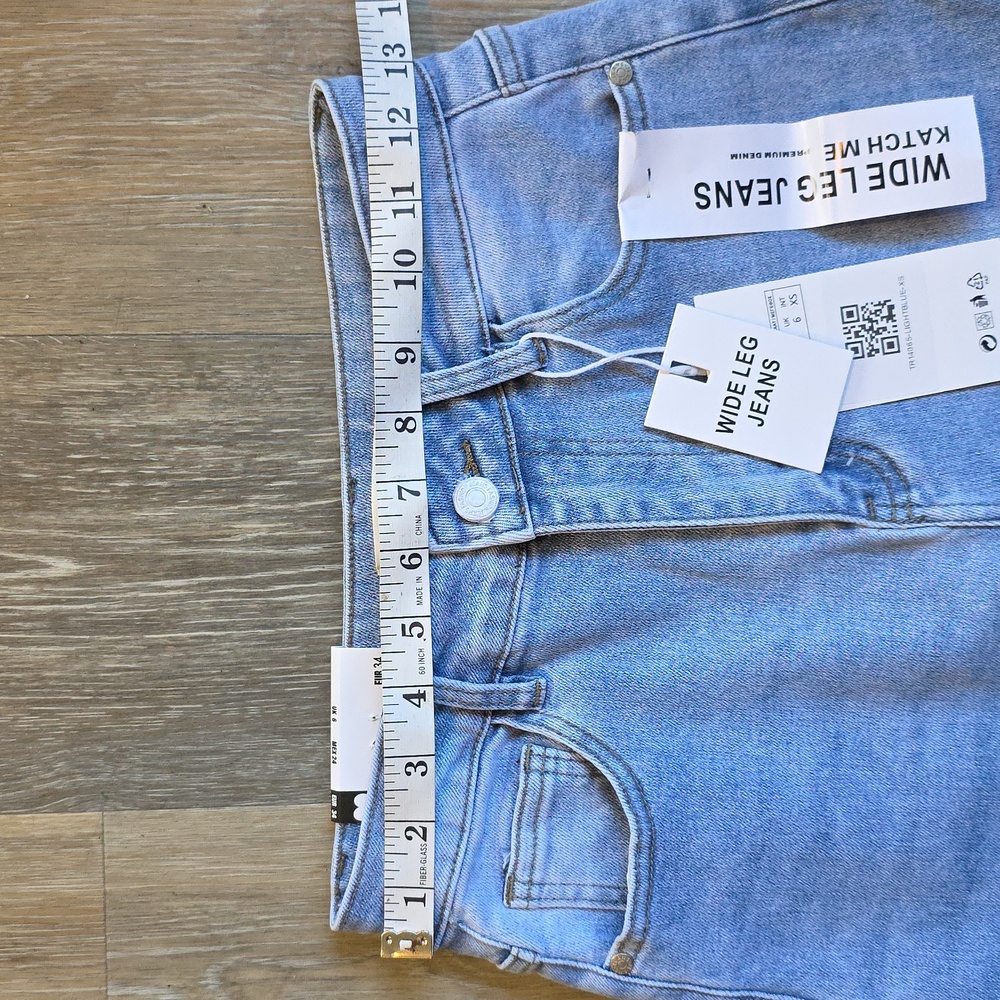 KATCH ME Light Blue Flare Women's Jeans - Picture 5 of 15